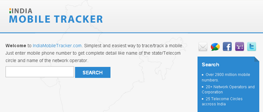 India Mobile Tracker